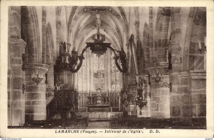 CPA Lamarche Interieur de L Eglise