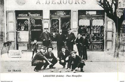 CPM Lamastre (Ardeche) Place Montgolfier Col Tracol