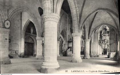 CPA Lamballe Crypte de Notre Dame