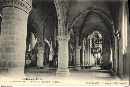 CPA Lamballe Interieur de L Eglise Notre Dame