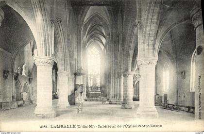 CPA Lamballe Interieur de L Eglise Notre Dame