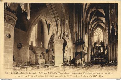 CPA Lamballe Interieur de L'Eglise Notre Dame