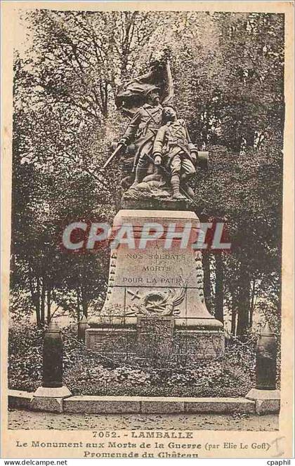 CPA Lamballe Le Monument aux Morts de la Guerre
