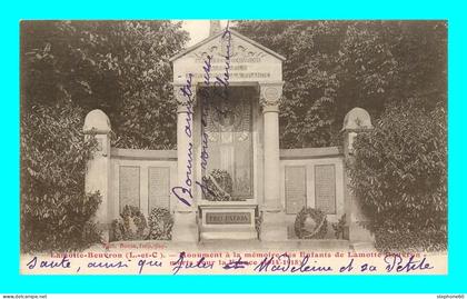 a890 / 321 41 - LAMOTTE BEUVRON Monument à la Mémoire des Enfants de Lamotte Beuvron