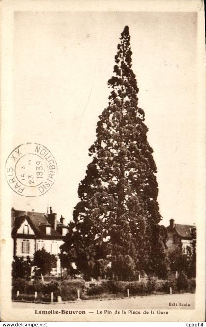 CPA Lamotte Beuvron Le Pin de la Place de la Gare