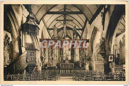 CPA Bretagne Lampaul Finistere Interieur de l'Eglise
