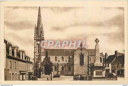 CPA Landivisiau Finistere La Place de l'Eglise