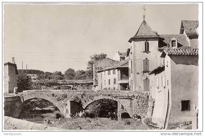 CARTE PHOTO LANGOGNE - LE PONT VIEUX