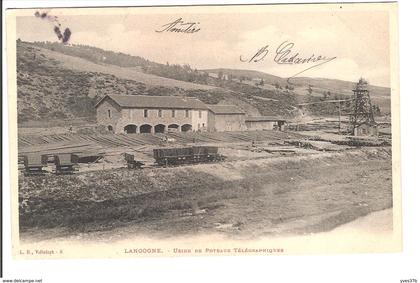 LANGOGNE - Usine de poteaux télégraphiques