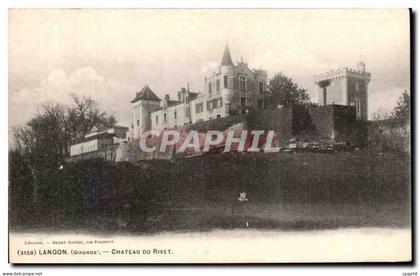 CPA Langon Chateau Du Rivet