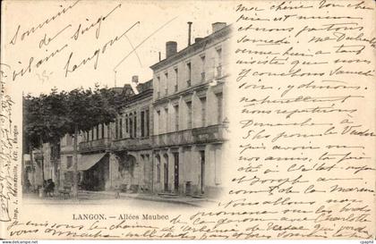 Langon - Allees Maubec - CPA