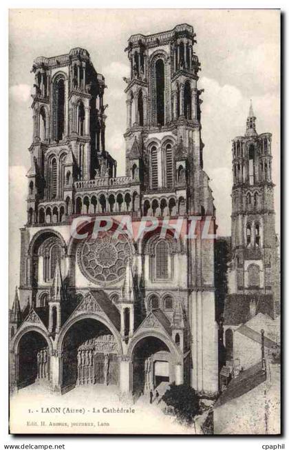 CPA Laon La Cathedrale