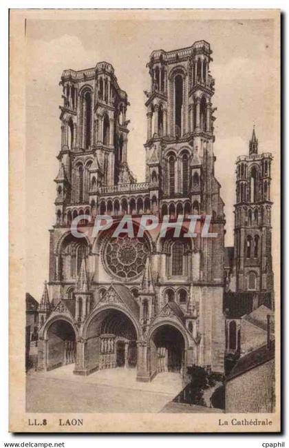 Laon - La Cathedrale - CPA