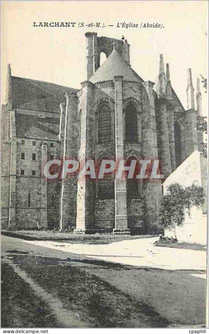 CPA Larchant S et M L'Eglise Abside