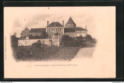 CPA Laroche-Saint-Cydroine, Eglise St-Cydroine