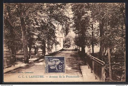 CPA Lasseube, Avenue de la Promenade