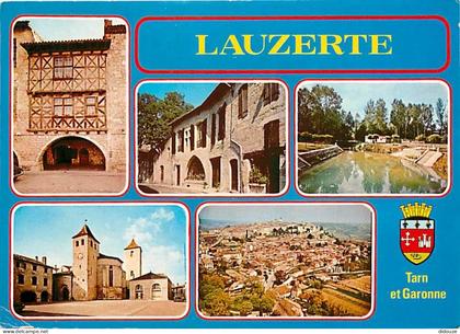 Carte Postale - 82 - Lauzerte - Multivues - Blasons - CPM - Voir Scans Recto-Verso - Poscard - Carta Postal -  Postkarte