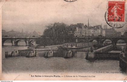 Paris - l'Écluse de la Monnaie à la Cité