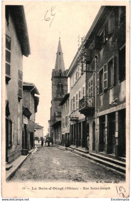 CPA   Carte Postale France Le Bois d'Oingt  Rue Saint Joseph 1911  VM107505
