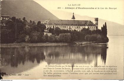 CPA La Savoie Abbaye d'Hautecombe et le Lac du Bourget