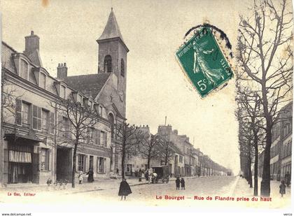 Carte POSTALE Ancienne de  LE BOURGET - Rue de Flandres