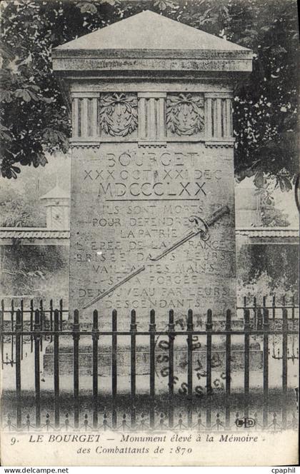 CPA Le Bourget Monument Eleve A La Memoire