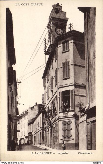 CPA La Cote d'Azur le Cannet le poste