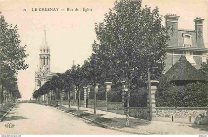 Carte Postale Ancienne - 78 - Le Chesnay - Rue de l'Eglise - CPA - Voir Scans Recto-Verso - Poscard - Carta Postal -  Po