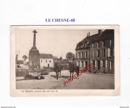 LE CHESNE-CARTE Imprimee allemande-GUERRE 14-18-1 WK-FRANCE-08-MILITARIA-