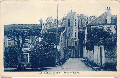- depts div.-ref-TT774- seine et marne - le mee sur seine - rue de l eglise - carte bon etat -