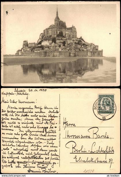 CPA Le Mont-Saint-Michel Klosterinsel Le Mont-Saint-Michel 1934