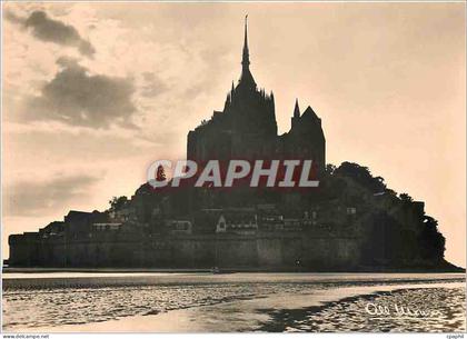 CPM Le Mont Saint Michel Manche Le Mont au crepuscule
