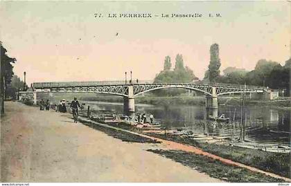 94 - Le Perreux sur Marne - La Passerelle - Animée - Colorisée - CPA - Voir Scans Recto-Verso
