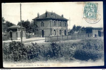 cpa du 76 Le Petit Quevilly -- la Gare FEV22-82