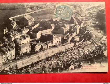 48/ le pont de montvert  quai et temple