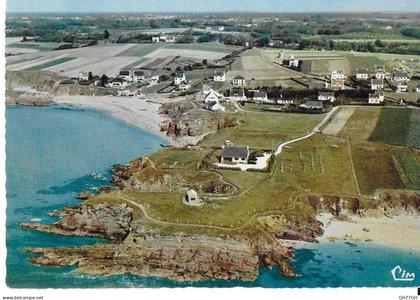 CP LE POULDU VUE AERIENNE DU KEROU -non circulée