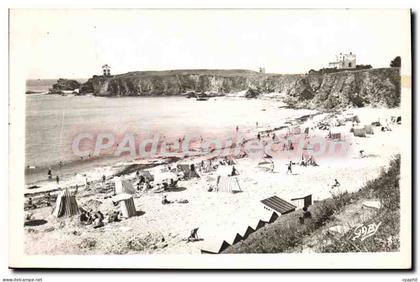 CPA Le Pouldu La Plage A I'Heure Du Bain