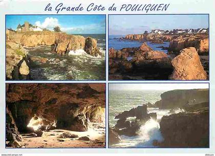 44 - Le Pouliguen - La Grande Cote du Pouliguen - Multivues - Etat pli visible - CPM - Voir Scans Recto-Verso