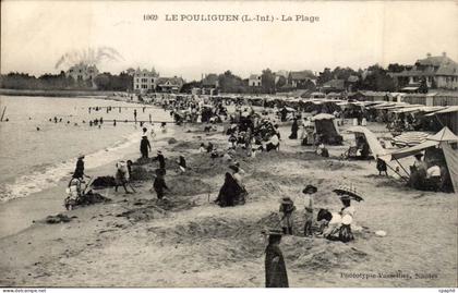 Le Pouliguen CPA La plage