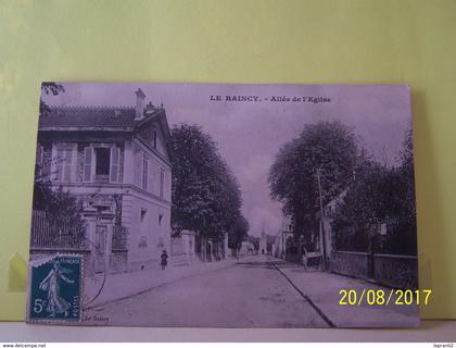 LE RAINCY (SEINE SAINT DENIS) ALLEE DE L'EGLISE.
