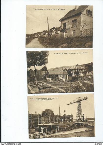 3 CPA  -  Le Trait     -( Seine Maritime )