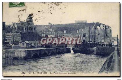 CPA Le Treport Le pont tournant