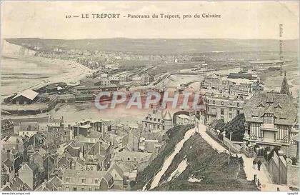 CPA Le Treport panorama du Treport pris du Calvaire