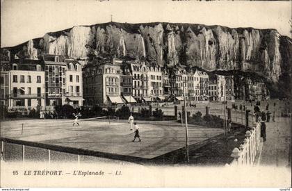 Le Treport - L'Esplanade - CPA Tennis
