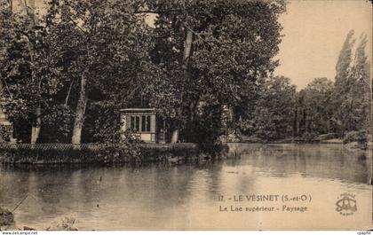 CPA Le Vesinet Le lac superieur Paysage