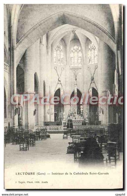 CPA Lectoure Interieur De La Cathedrale Saint Gervais