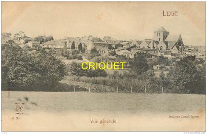 44 Legé, cp pionnière (avant 1904) vue générale n° 1