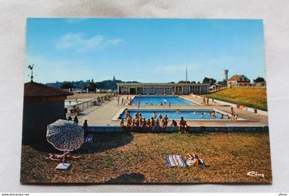 O214, Cpm, Lembeye, la piscine, Pyrénées Atlantiques 64