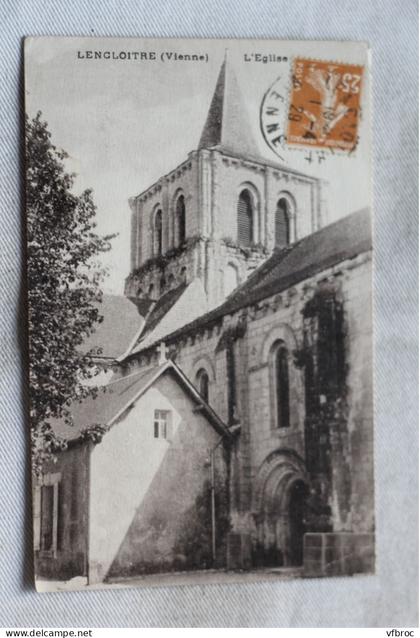 Cpa 1929, Lencloitre, l'église, Vienne 86