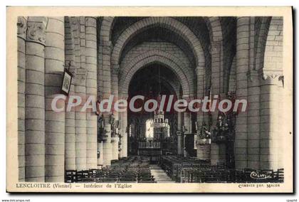 CPA Lencloitre Interieur De I'Eglise